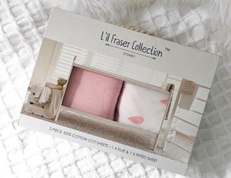 Lil Fraser Collection Baby Cot Fitted Sheet