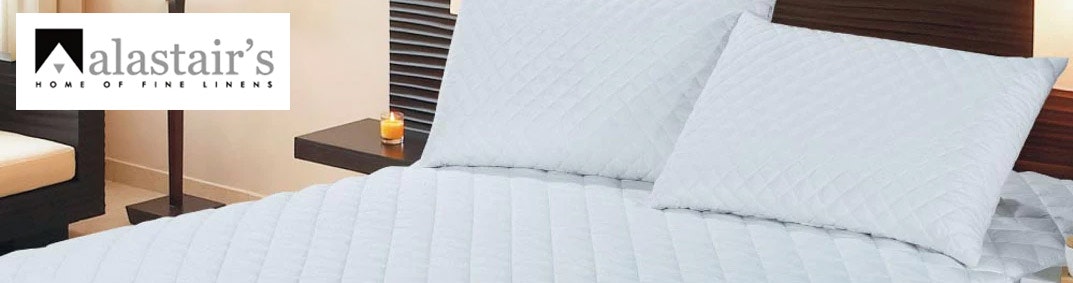 Alastairs Diamond Quilted Cotton Bamboo Mattress Protector Banner