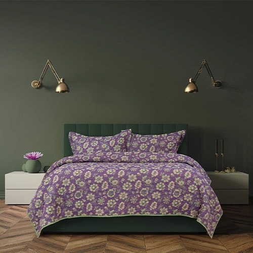 Algodon Mila Double Layered Jacquard Cotton Coverlet Set