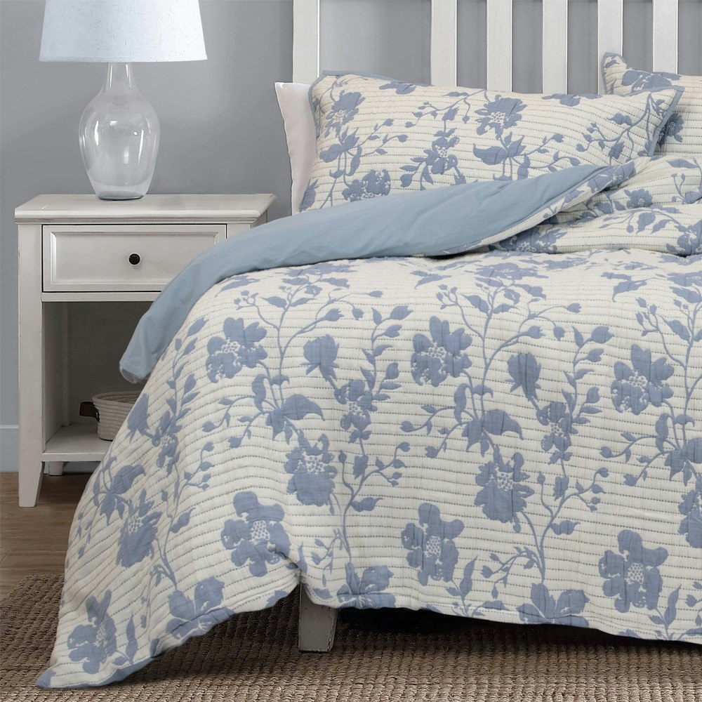 Algodon Abigail Cotton Jacquard Quilt Cover Set