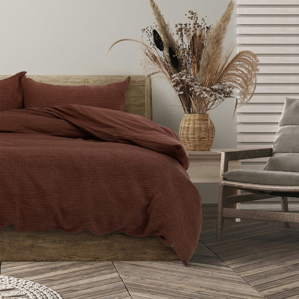 Algodon Ranch Cotton Waffle Quilt Cover Set
