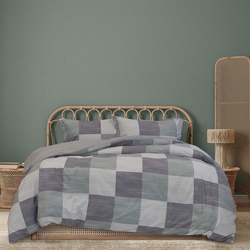 Ardor Home Bradley Cotton Quilt Cover Set