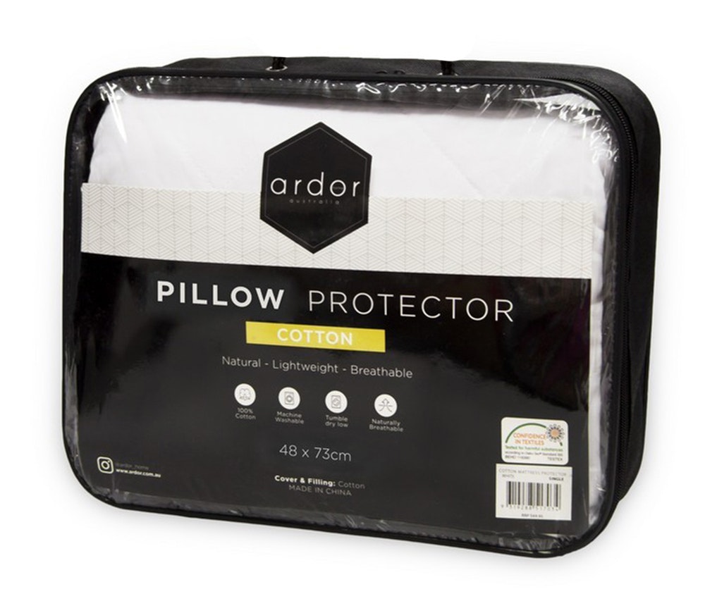 Cotton Pillow Protector on the packaging