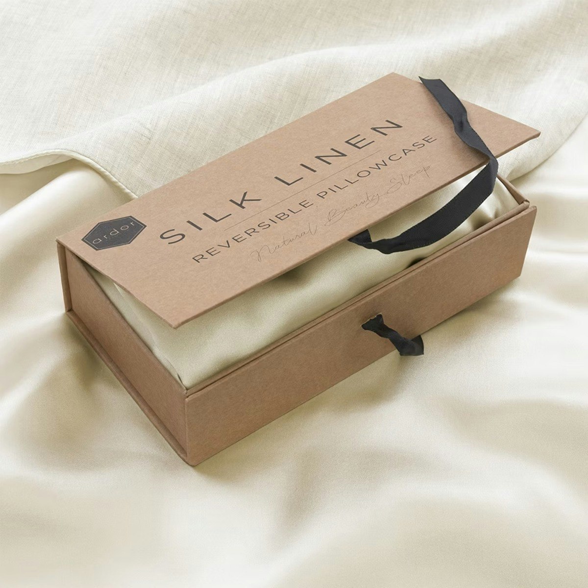 Ardor Home Reversible Mulberry Silk Pillowcase Feature 1