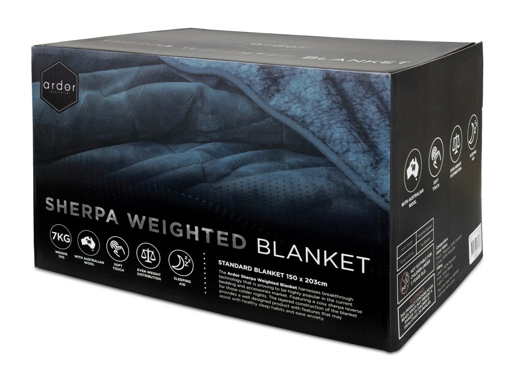 Ardor Home Sherpa Weighted Blanket Packaging