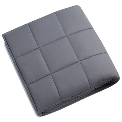 Rolled weighted blanket