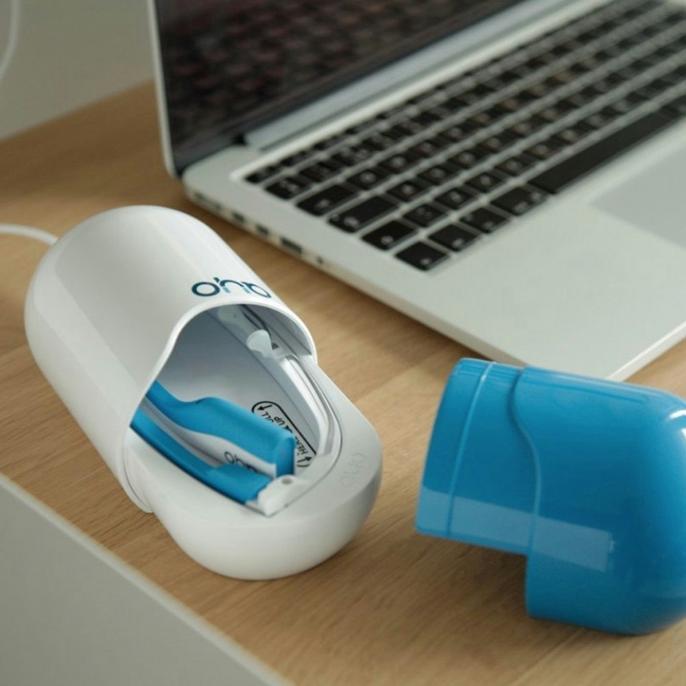 AyoPro charging on a table