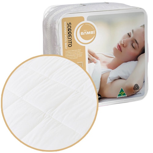 Bambi Sorrento Washable Wool Quilt Packaging