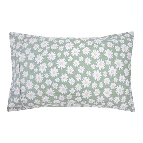Bambury Daisy Cotton Flannelette Sheet Set Pillowcase