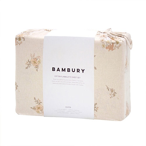 Bambury Ellen Cotton Flannelette Sheet Packaging