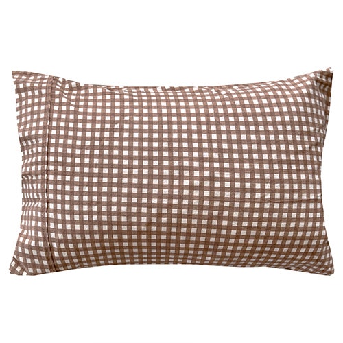 Bambury Gingham Cotton Flannelette Sheet Pillowcase