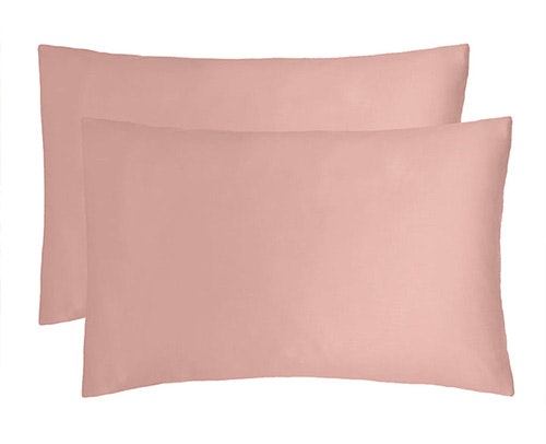 Bambury Bamboo Satin Pillowcases Twin Pack Rose Pink