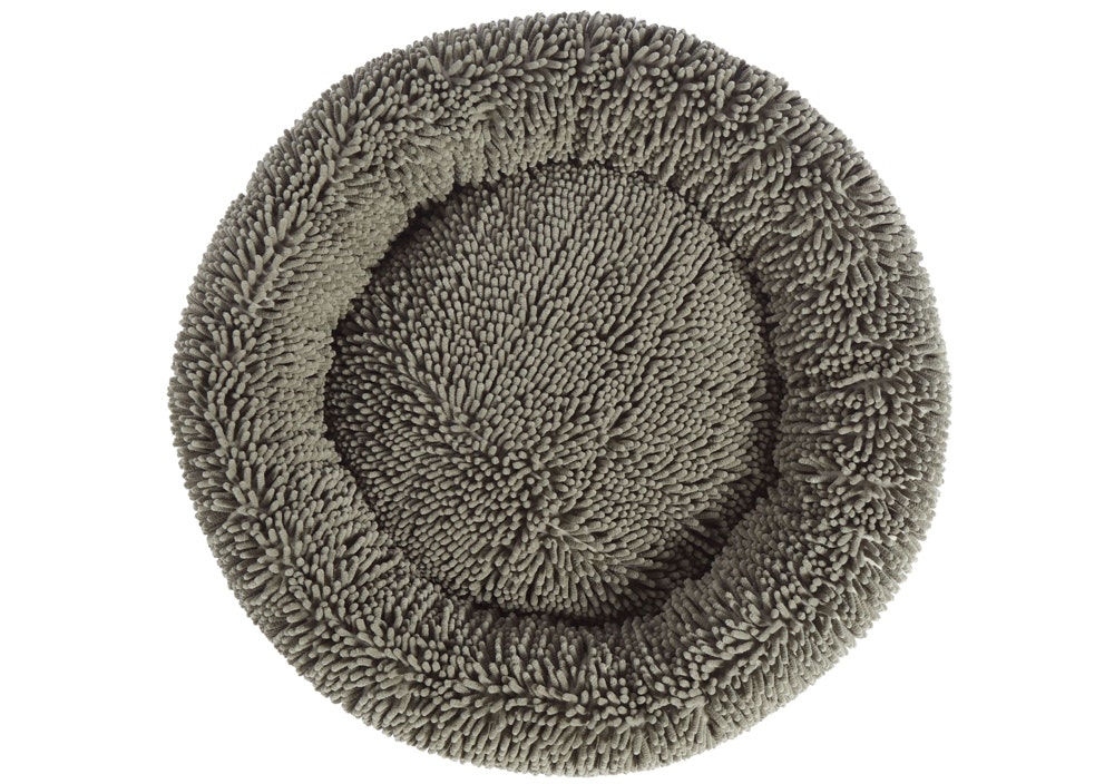 Charlie's Pet Calming Chenille Push Round Pet Bed
