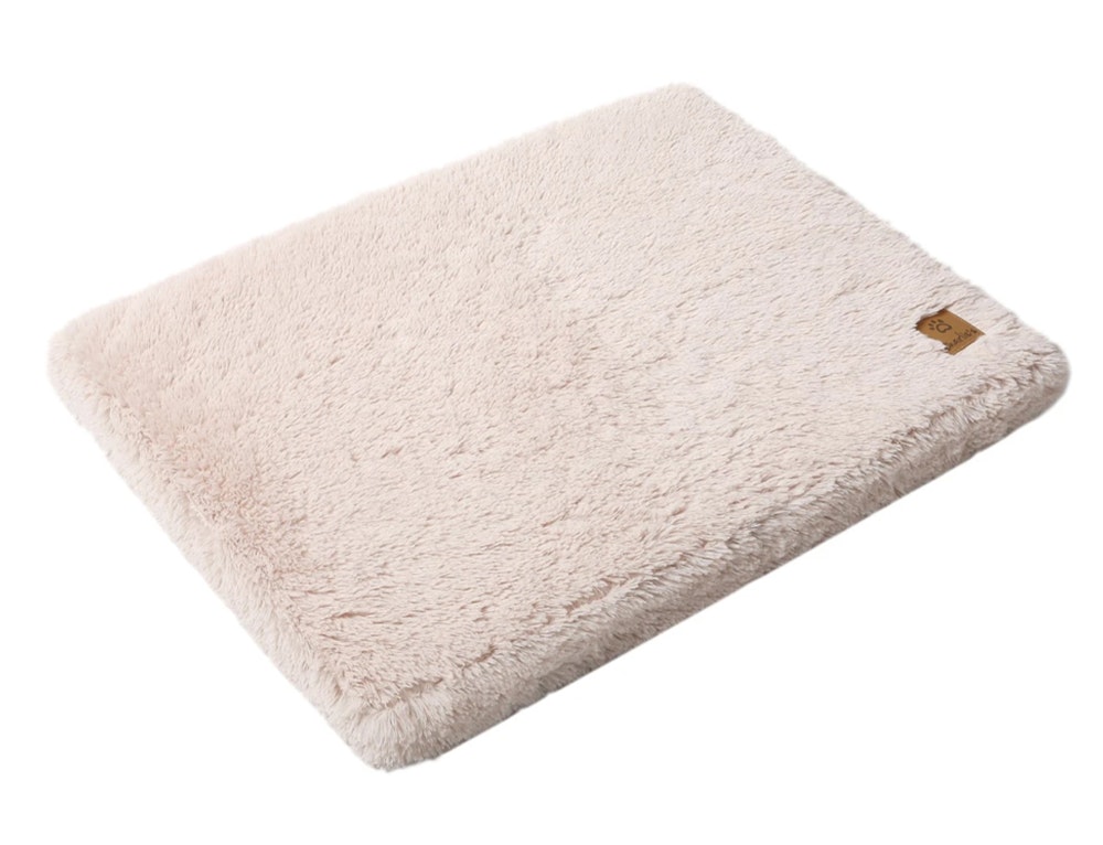 Charlie's Pet Faux Fur Padded Mattress Biege Top
