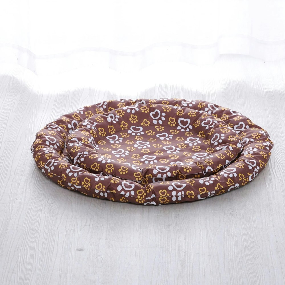 Charlie's Pet Pawtton Print Cooling Round Bed