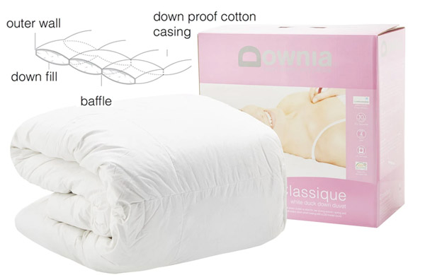 Downia Classique White Duck Down Duvet Quilts