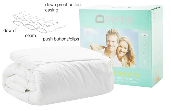 Downia Four Seasons White Goose Down and Feather Quilt