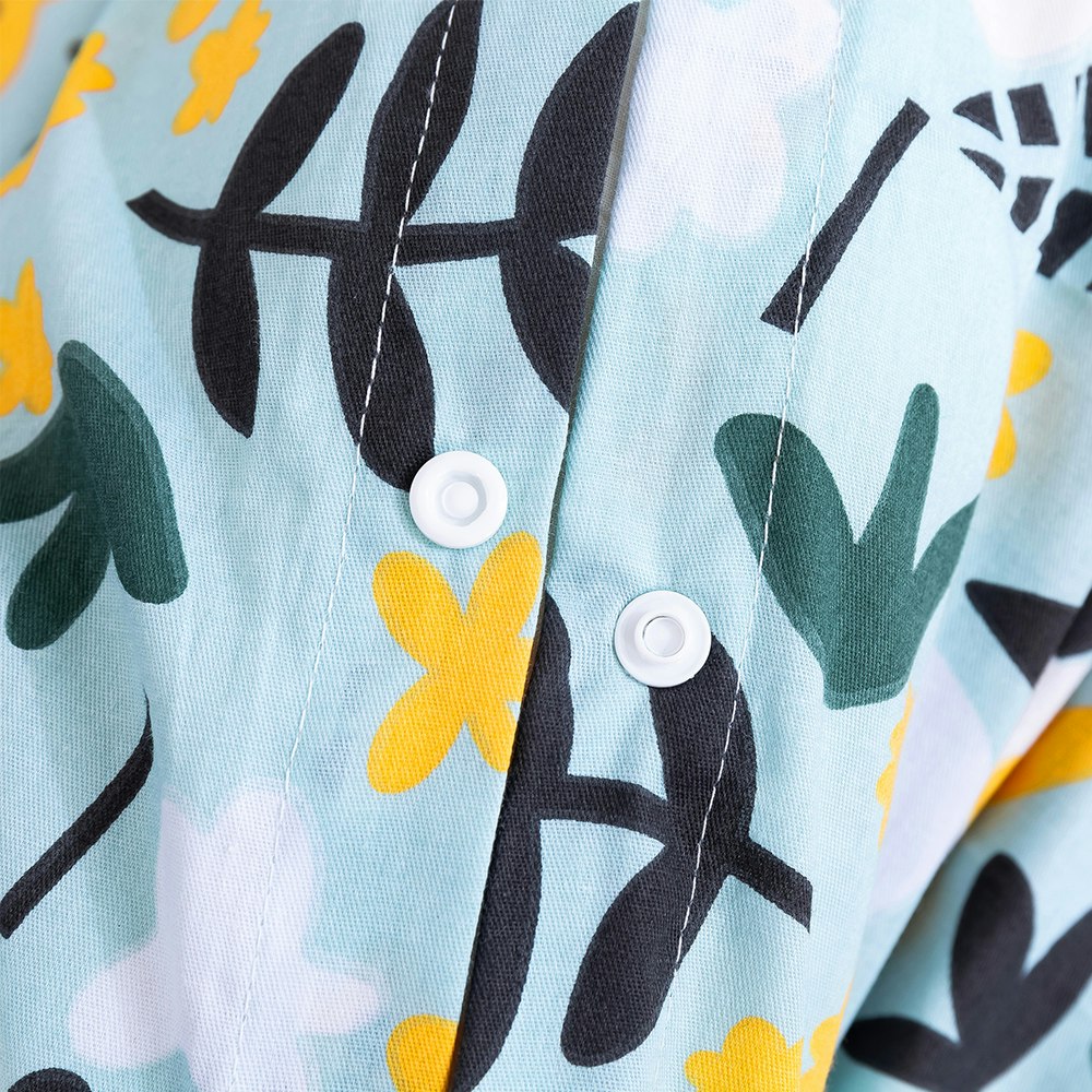 Button Closures on Quilt cover