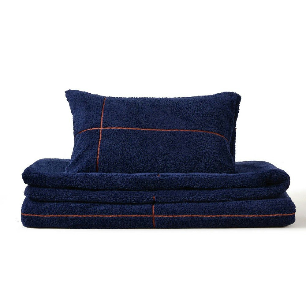 Dreamaker Jasper Teddy Fleece Quilt Cover Set