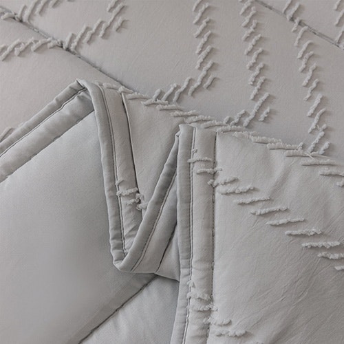 Dreamaker Lennox Chevron 6 Piece Comforter Set Feature 1