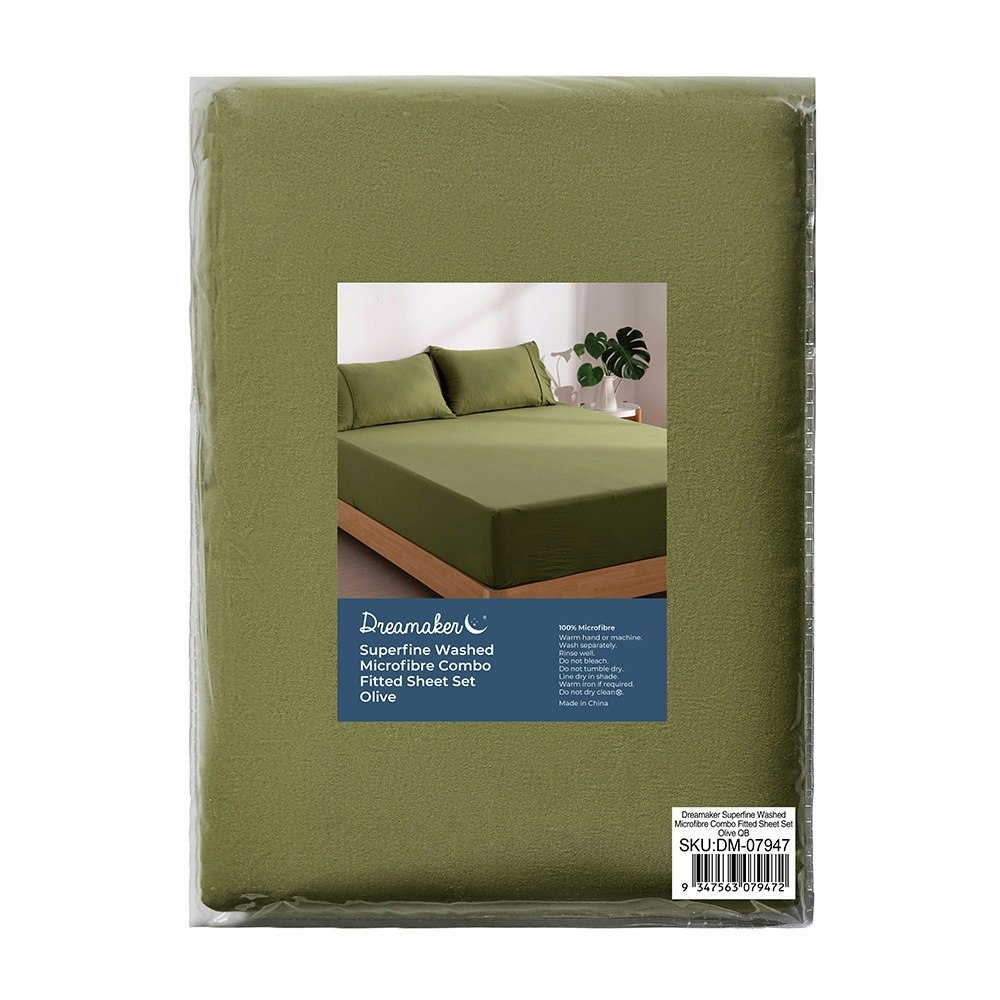 Dreamaker Superfine Sheet Set Dove Grey