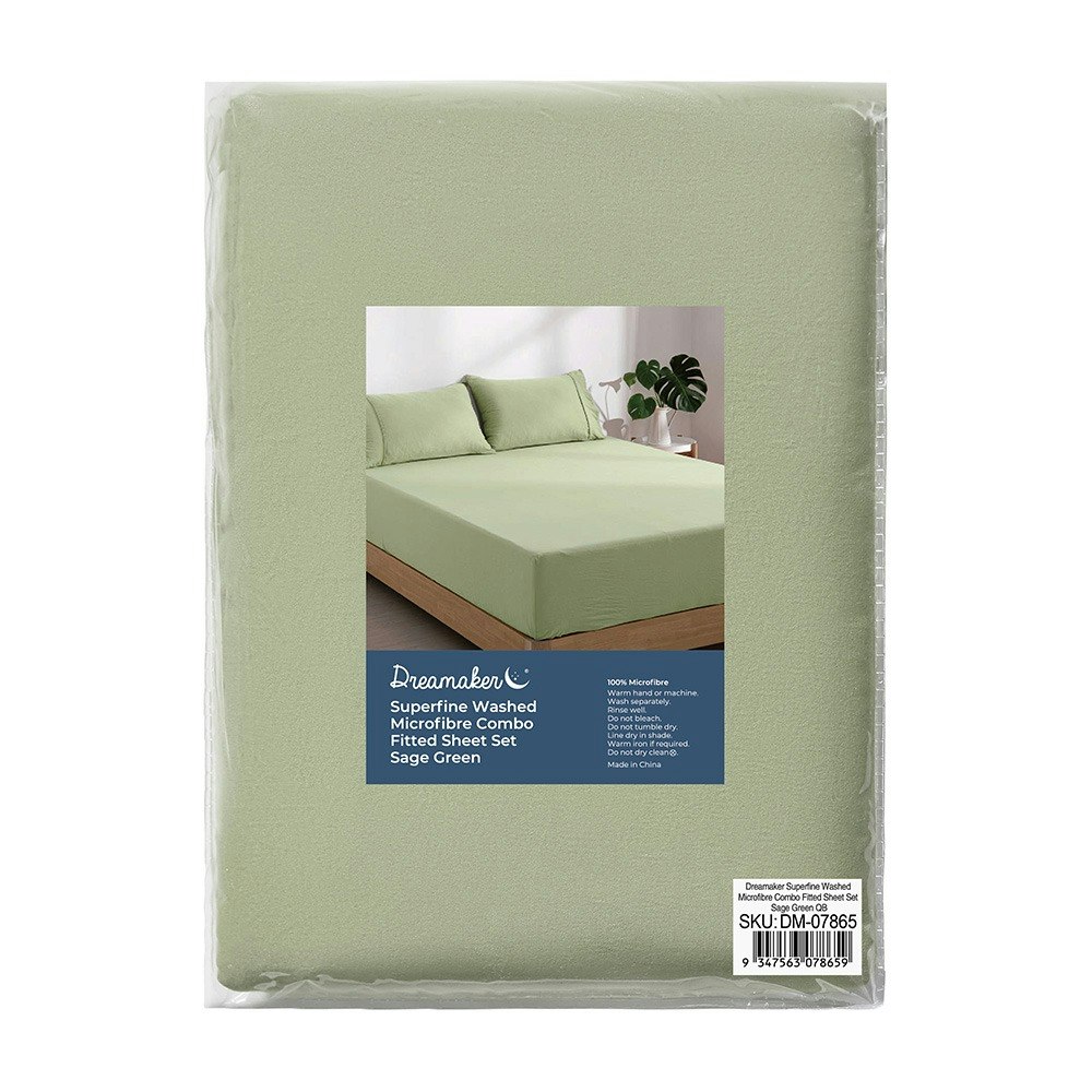 Dreamaker Superfine Sheet Set Sage Green