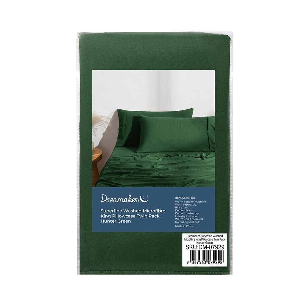 Dreamaker Superfine Sheet Set Hunter green