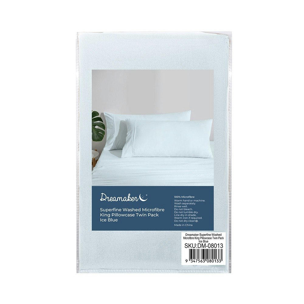 Dreamaker Superfine Sheet Set Ice Blue