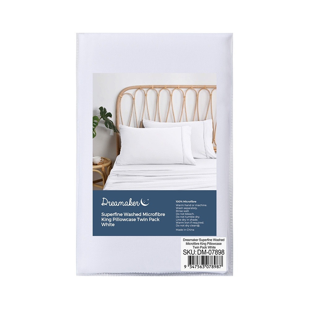 Dreamaker Superfine Sheet Set White