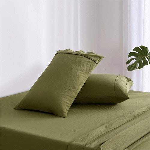 Dreamaker Superfine Pillowcase Olive