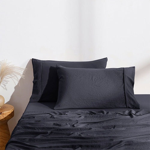 Dreamaker Superfine Washed Microfibre Standard Pillowcase Twin Pack