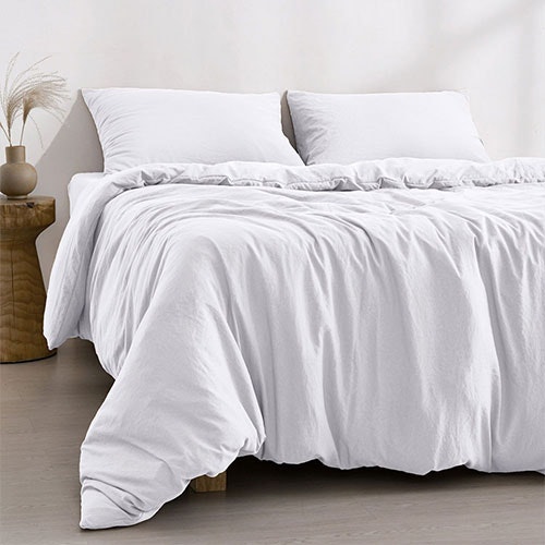 Dreamaker Superfine Washed Microfibre Quilt Cover Set Lifestyle