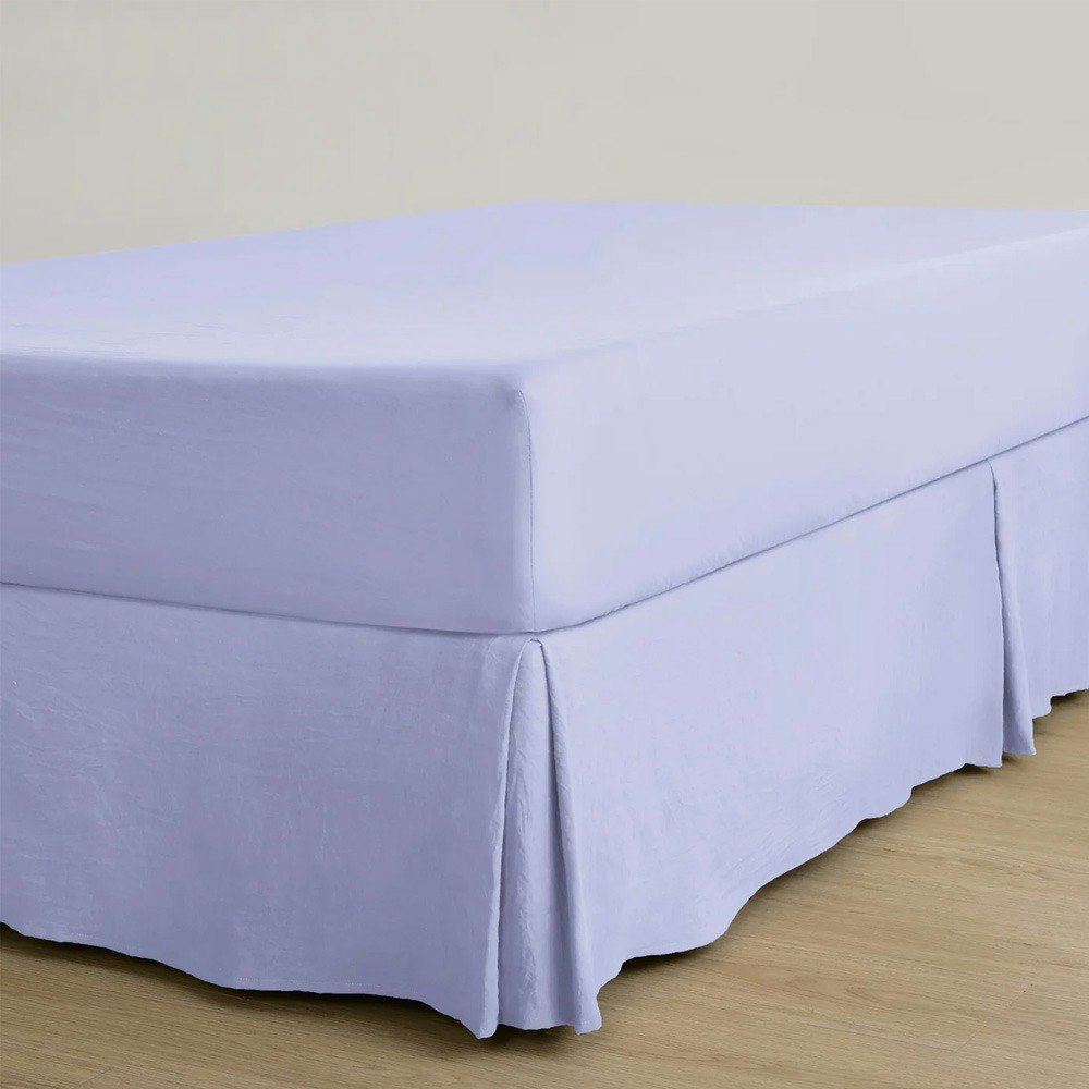 Dreamaker Superfine Washed Microfibre Pleated Valance Lilac