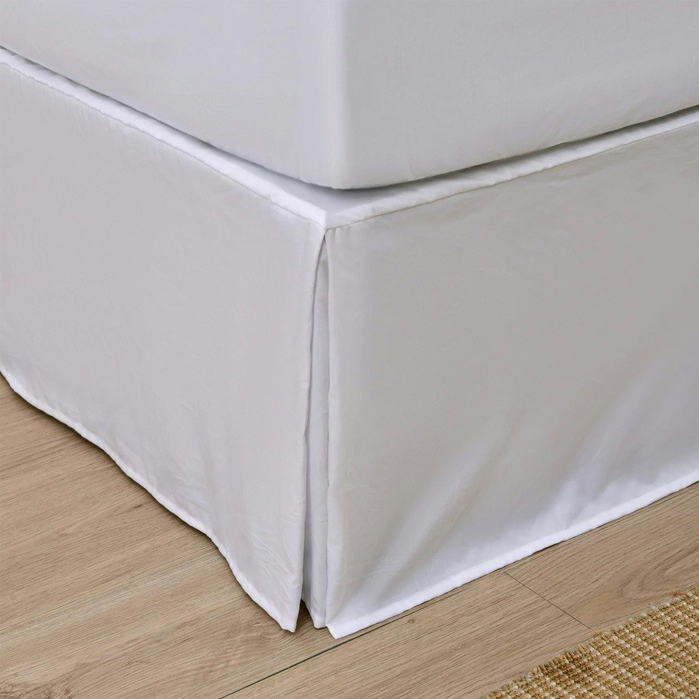 Dreamaker Superfine Washed Microfibre Pleated Valance Pillowcases