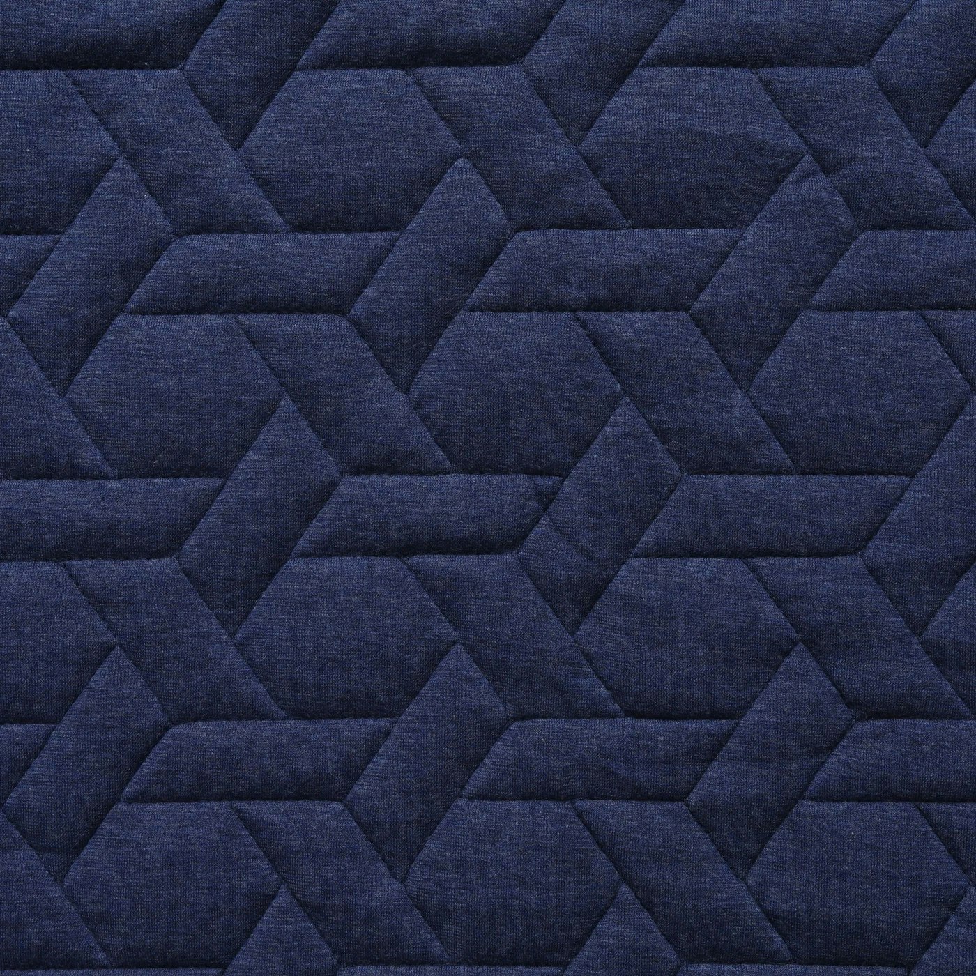 Geometric quilted pattern