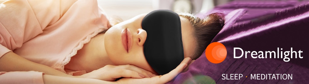 Dreamlight Ease Lite Sleep Mask Desktop Banner