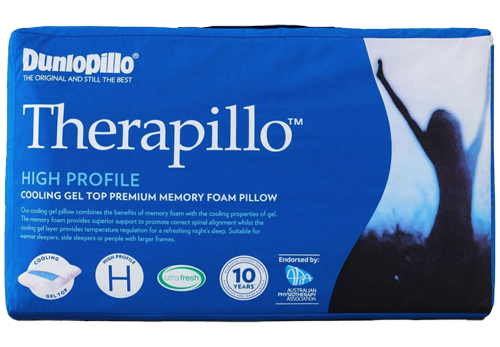 Dunlopillo therapillo cooling gel top pillow sales