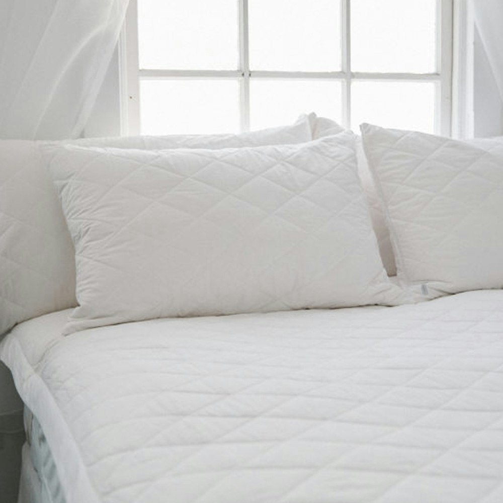 Mattress Protector on top of bed