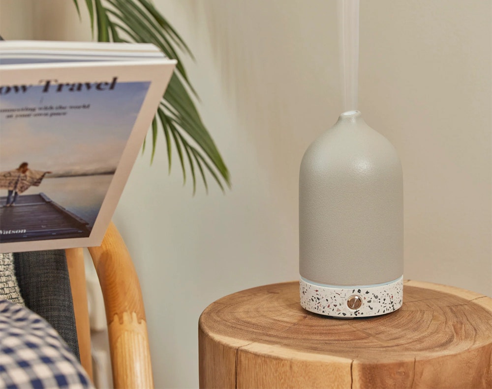 Ellia Pure Ceramic & Terrazzo Ultrasonic Aroma Essential Oil Diffuser