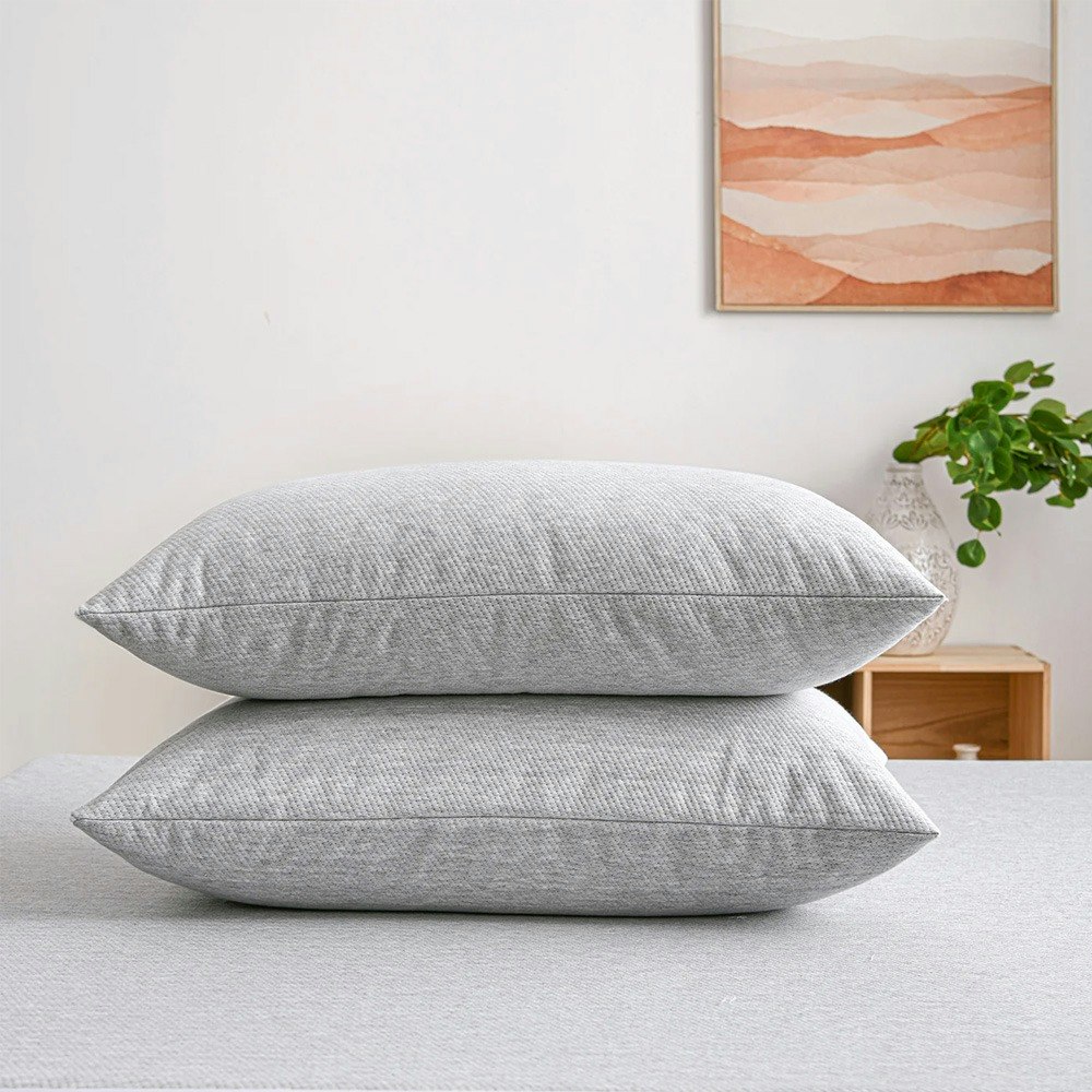ESSN Commercial Bamboo Charcoal Waterproof Pillow Protector Twin Pack