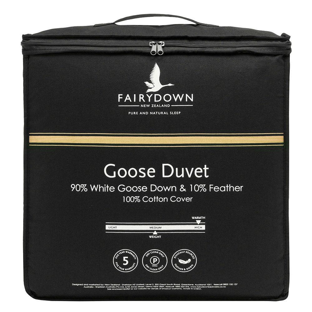 Fairydown 80% White Duck Down & 20% Duck Feather Duvet Packaging