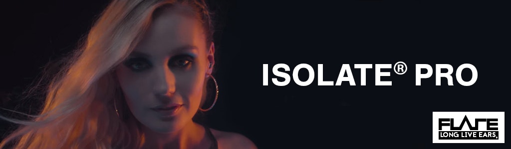 Flare Flare Titanium Isolate PRO Ear Plugs Banner