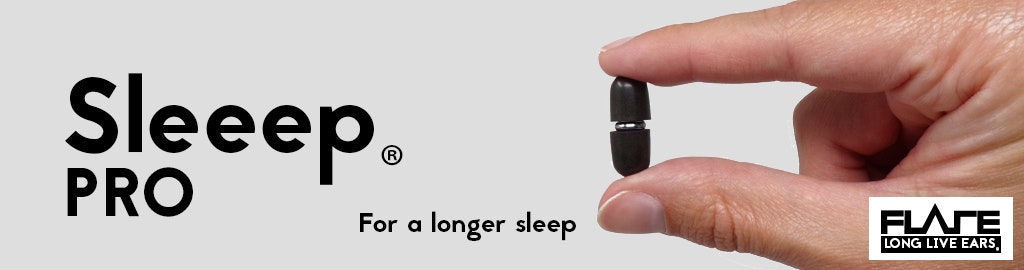 Flare Titanium Sleeep Reusable Ear Plugs for Sleeping Banner