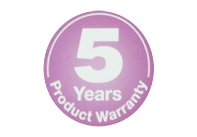 5 Years Warranty