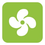 Digital air quality monitor Icon