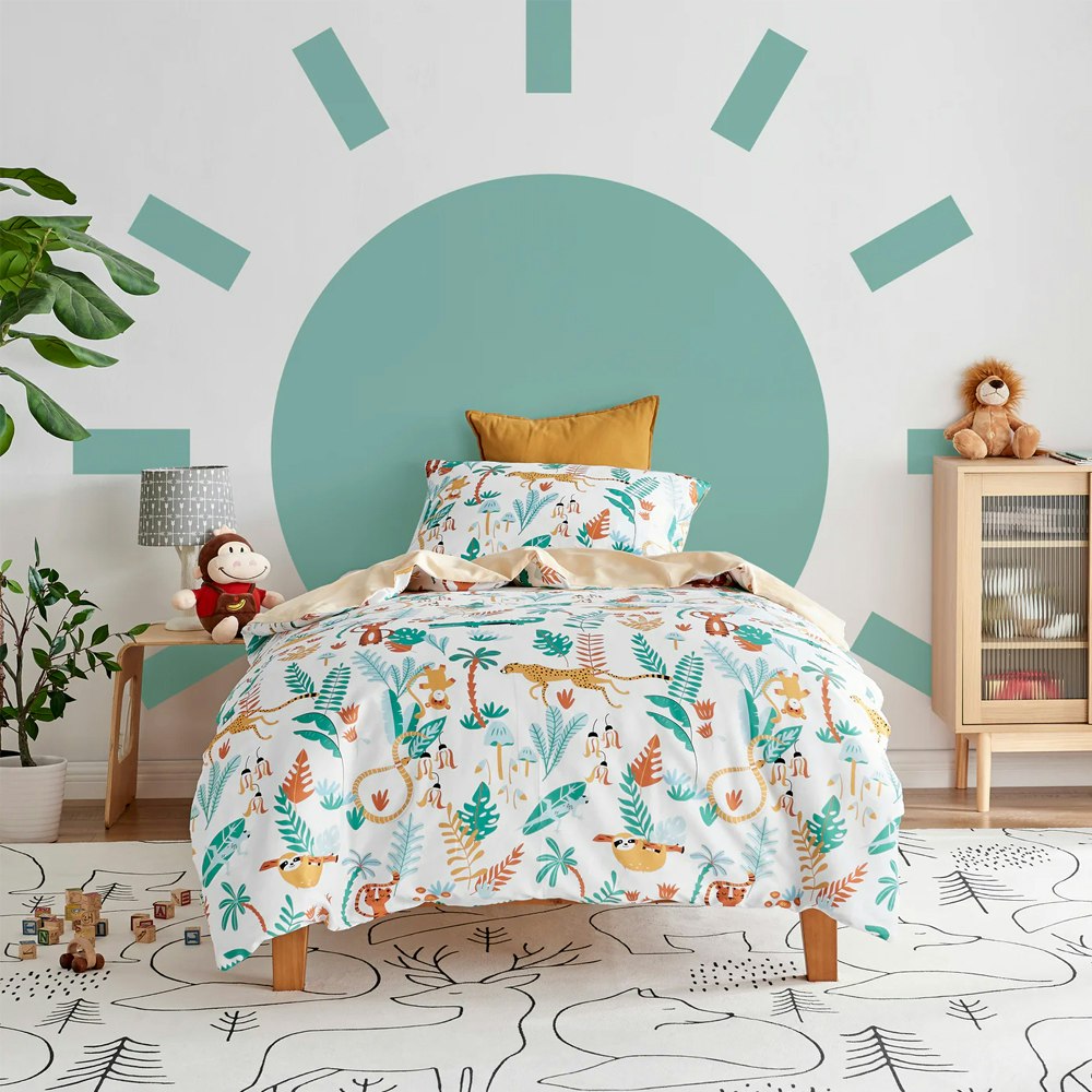 Jack & Ava Wild Jungle Quilt Cover Set