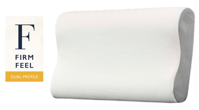 John Cotton Classic Memory Foam Pillow Dual Contour Profile Firm Feel