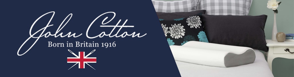 John Cotton Classic Memory Foam Pillow Dual Contour Profile Banner