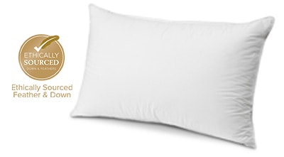 John Cotton Memory Foam Pillow Medium Profile Firm Feel