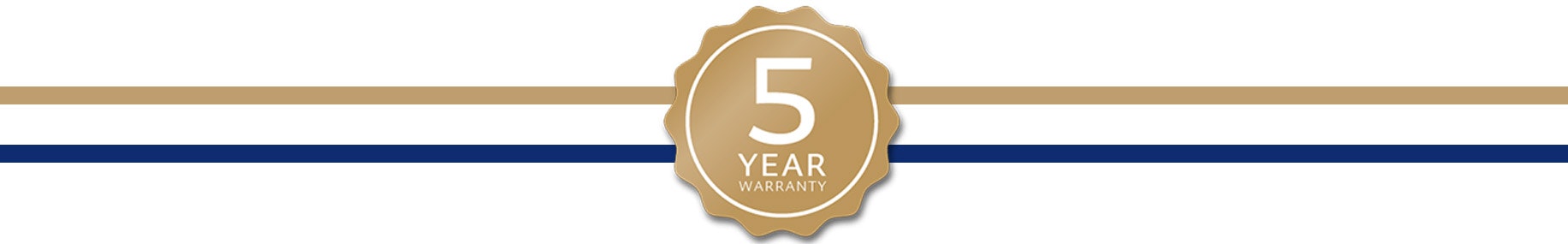 5 Year Warranty